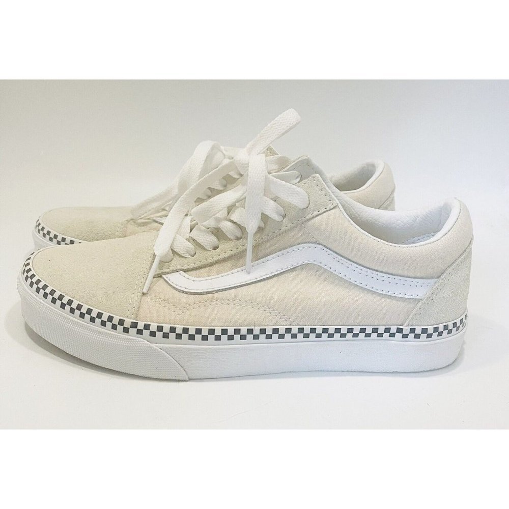 Vans Cream and White Sneakers